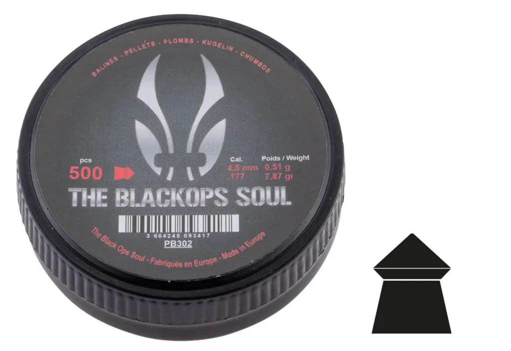 Plombs The Black Ops Soul À Tête Pointue Cal. 4,5 Mm-0