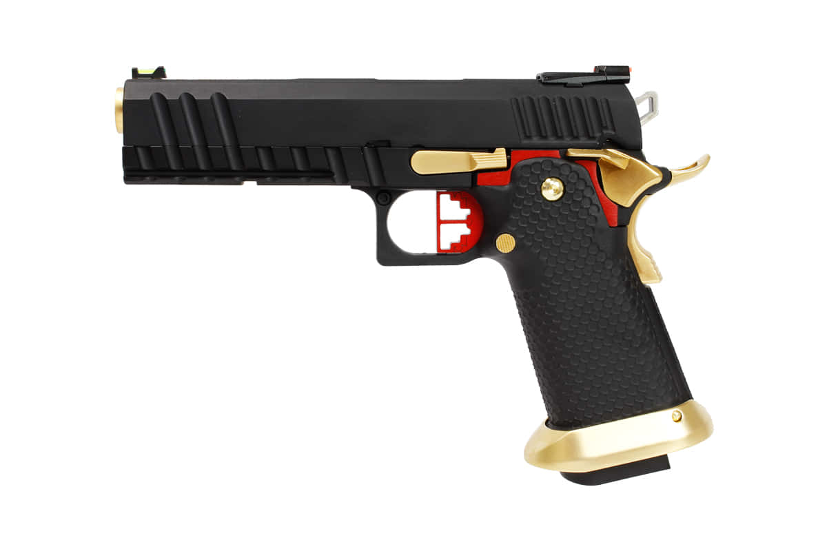 Réplique Hx2002 Full Black & Gold Gaz Gbb-0