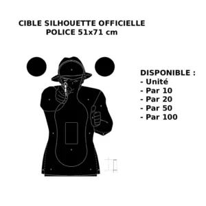 Cible Police Silhouette 51*71 Cm-0