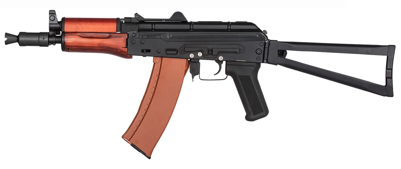 Réplique Aeg Aks-74u Acier Et Bois 1,0j-0