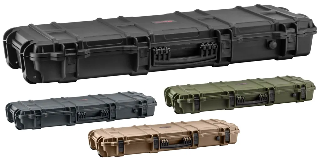 Mallette Armes Longues Waterproof Noire Mousse Prédécoupée-0