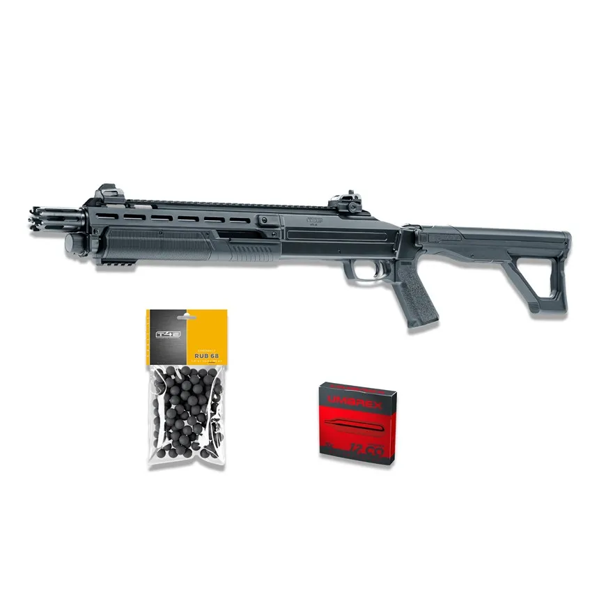 Pack Pret A Tirer T4e Hdx 68 Cal 68 - 16j (100 Billes Et 5 Cartouches Co2)-0