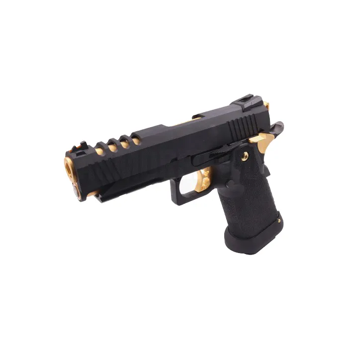 Pistolet Hi-Capa 4.3 Hx2711 Full Gaz Gbb Noir Et Or-0