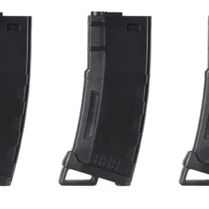 Pack De 5 Chargeurs Mid-Cap Speed 130 Billes Pour M4 Aeg Noir-0