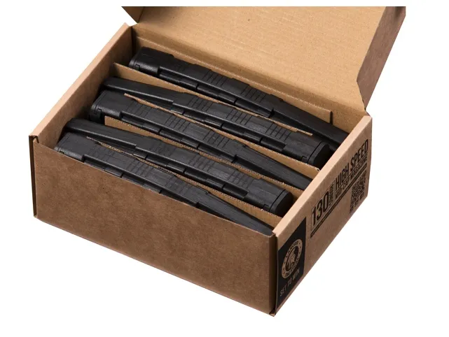 Pack De 5 Chargeurs Mid-Cap Speed 130 Billes Pour M4 Aeg Noir-463170