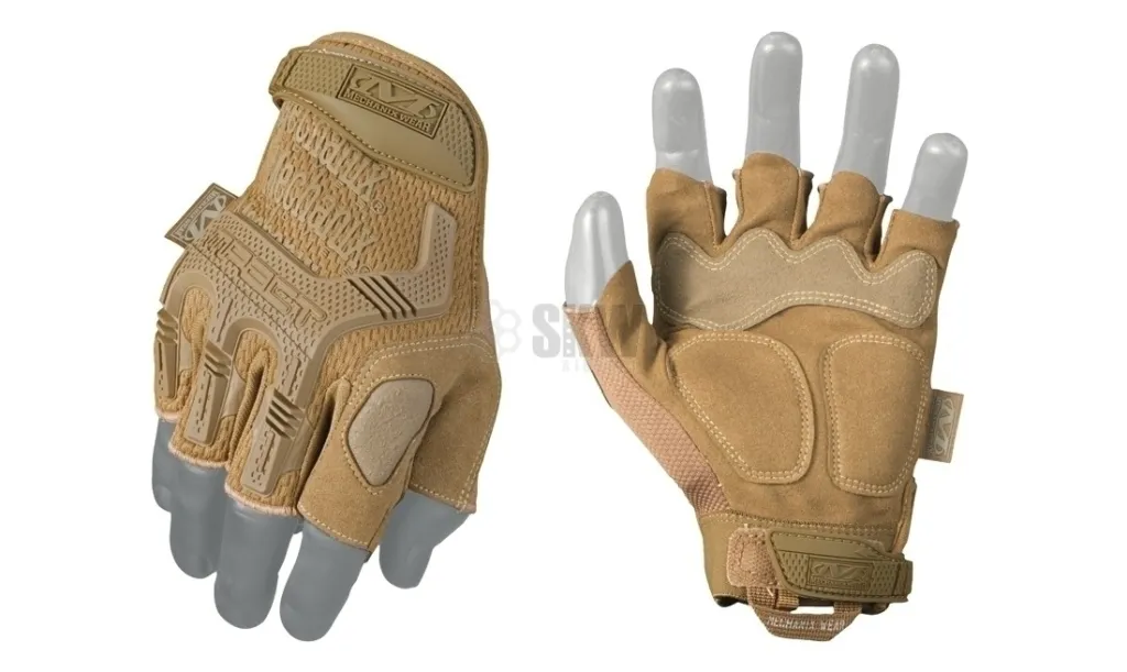 Gants Mechanix M-Pact Fingerless Coyote S à XL-0