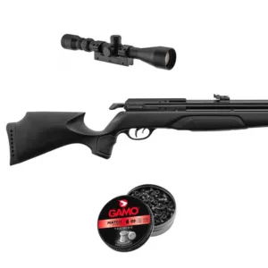 Pack Carabine Pcp Gamo Arrow 4.5 Mm 19.9j + Lunette 3-9*40wr + Pompe-0