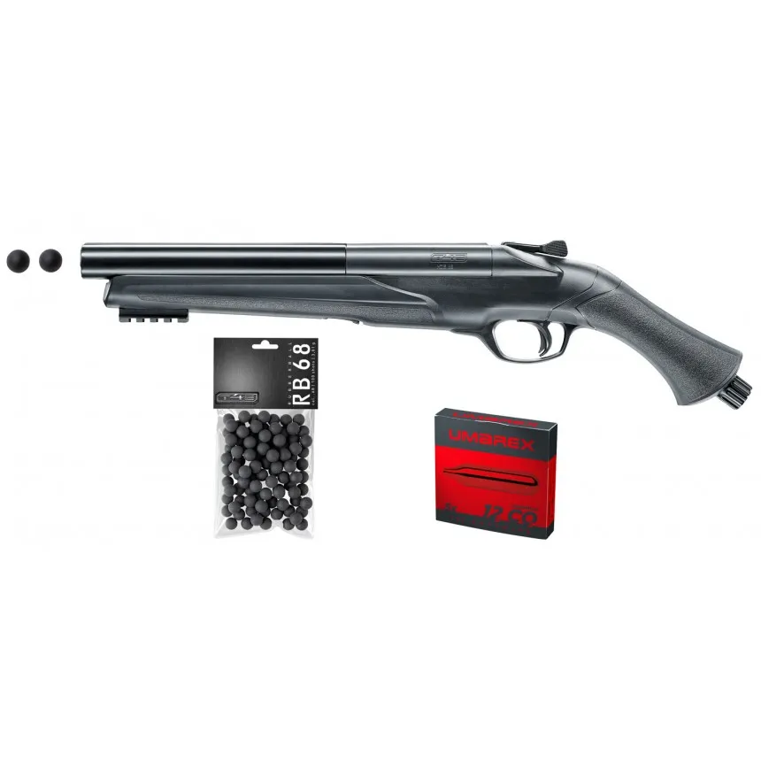Pack Pret A Tirer T4E TS68 Cal 68 - 16j (100 Billes Et 5 Cartouches Co2)-0