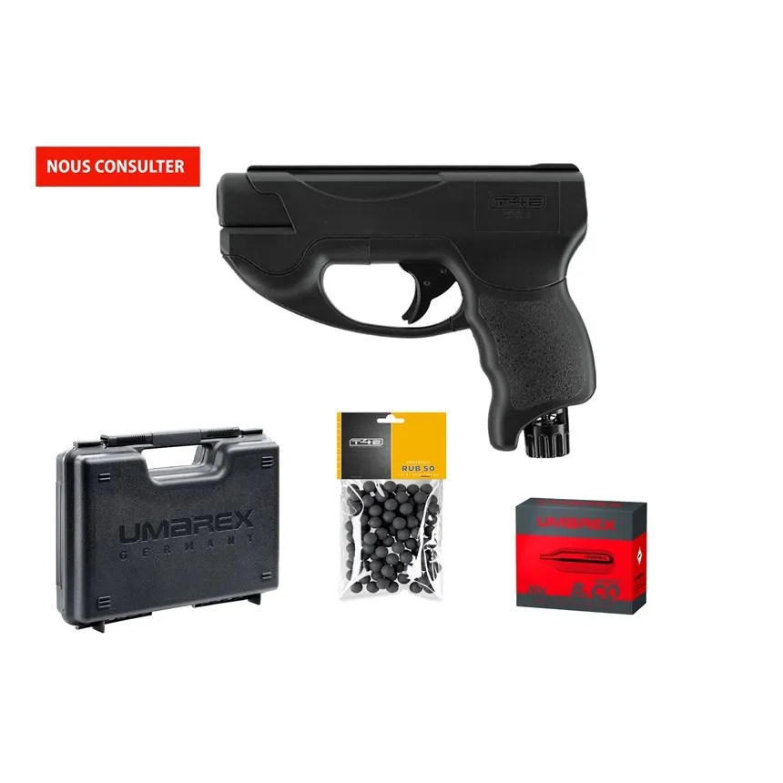 Pack Pret A Tirer Tp50 C T4e Cal 50 - 11j (100 Billes, 10 Cart Co2, Mallette)-0