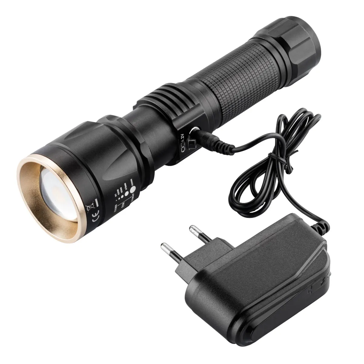 Lampe Tactique Rechargeable Num'axes Led 1000 Lumens-464276
