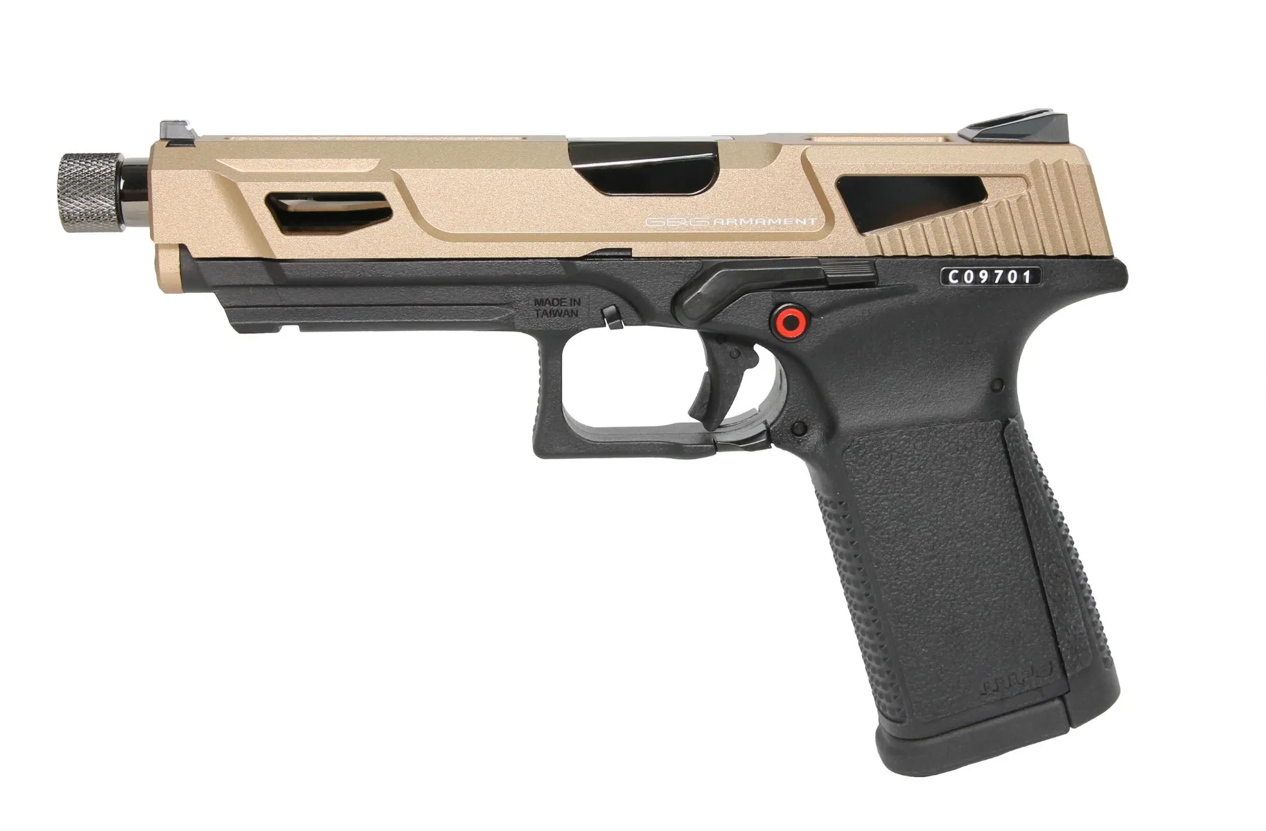 Réplique GBB pistolet GTP9 gaz 0,9J MS DST Gold-0