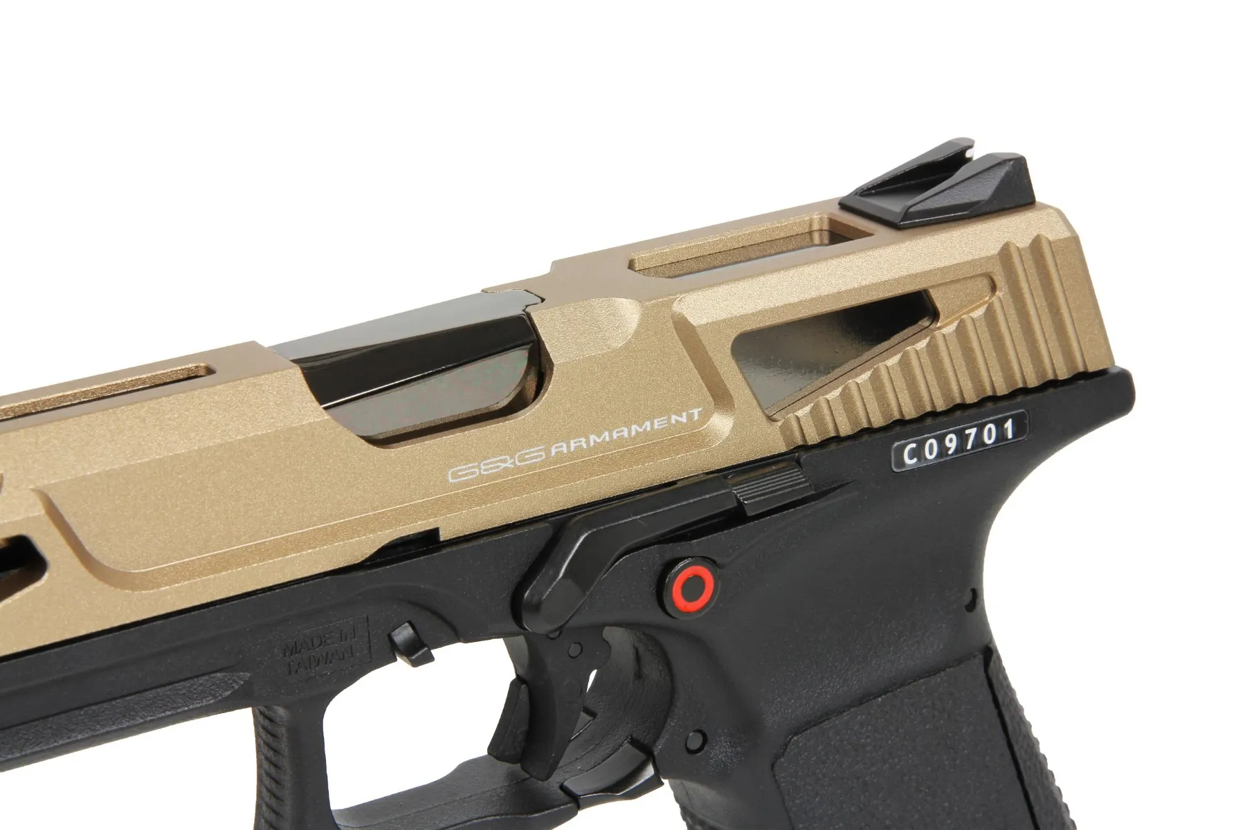 Réplique GBB pistolet GTP9 gaz 0,9J MS DST Gold-464528