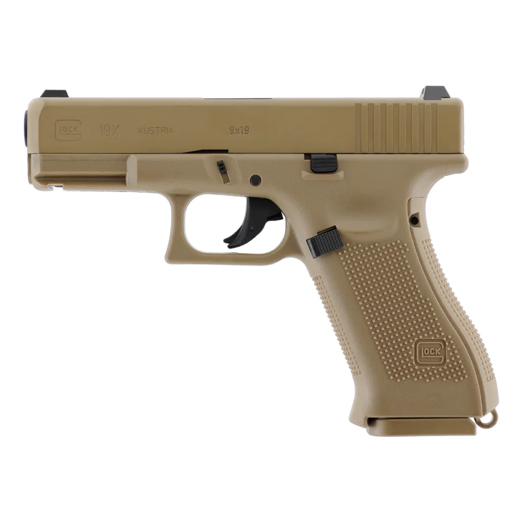 Pist Glock 19x Co2 Cal Bb/4.5 - Coyote - 19 Coups-0