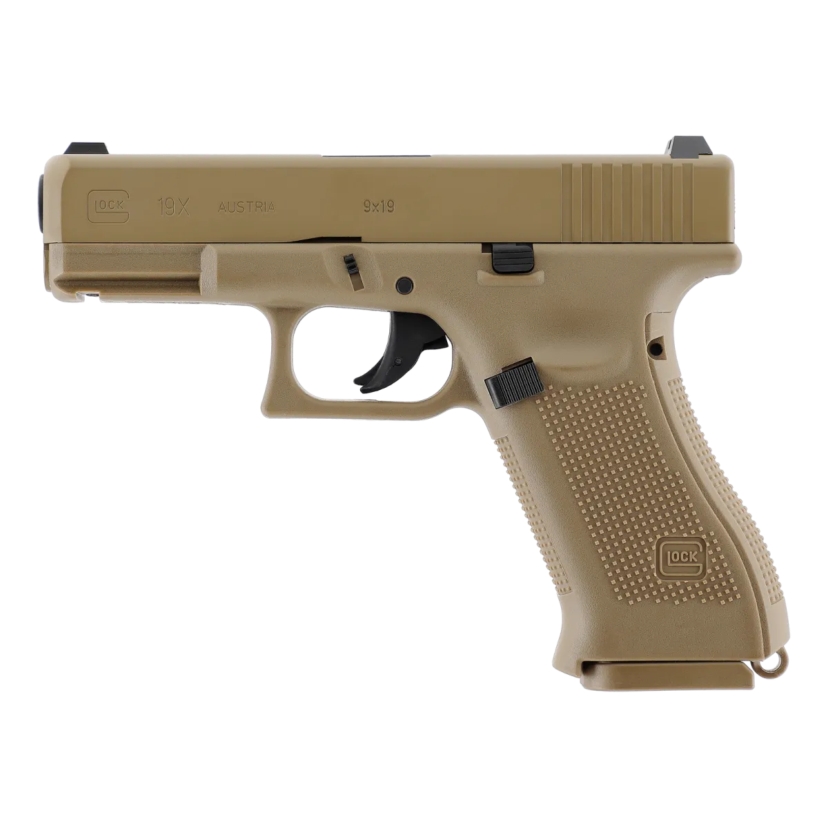 Pist Glock 19x Co2 Cal Bb/4.5 - Coyote - 19 Coups-0