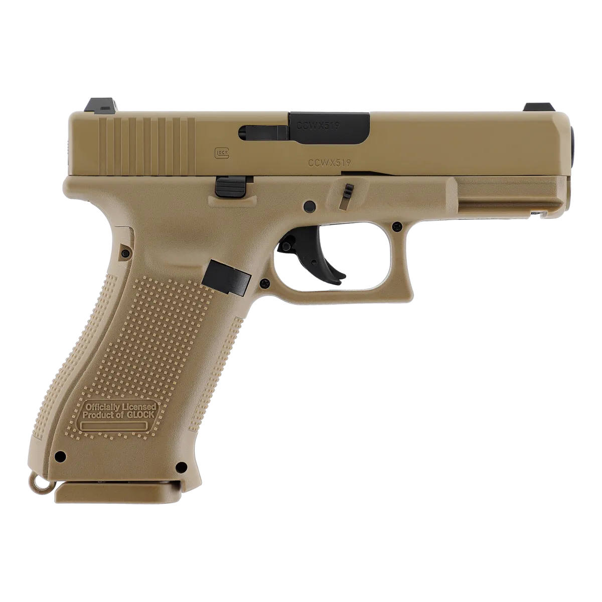 Pist Glock 19x Co2 Cal Bb/4.5 - Coyote - 19 Coups-465095