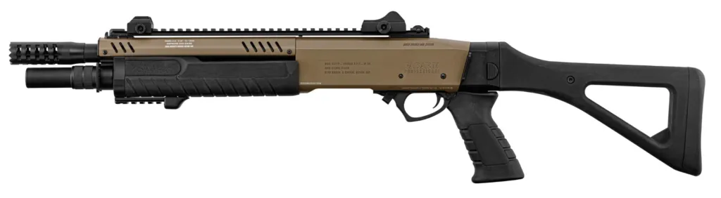 Réplique fusil à pompe FABARM STF12 Compact Tan Gaz-0