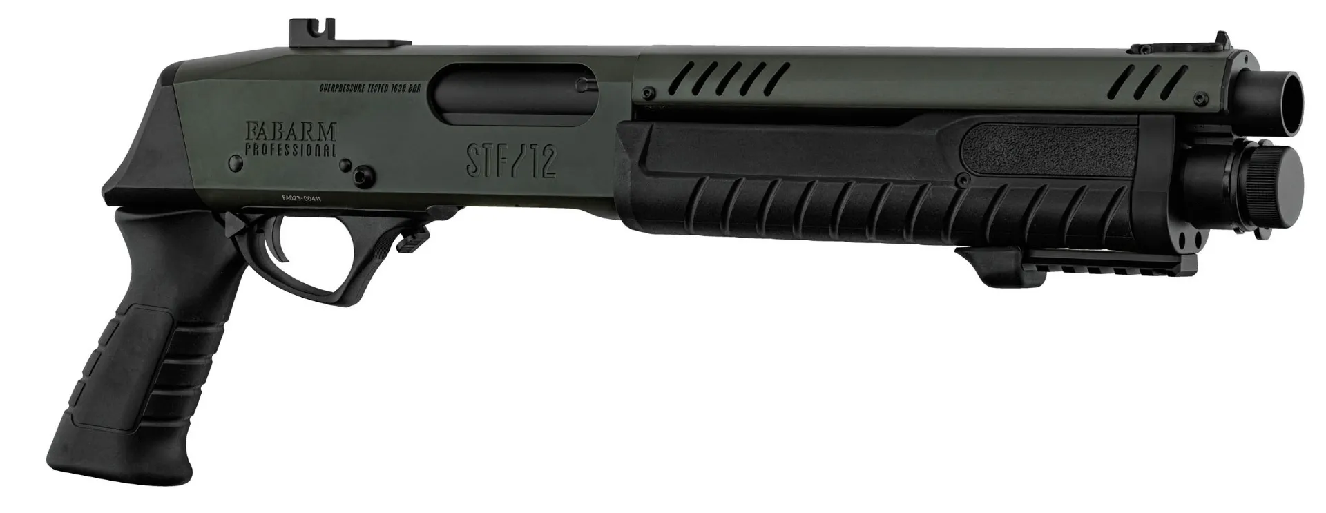 Réplique fusil à pompe FABARM STF12 Short Initial OD Gaz-465010