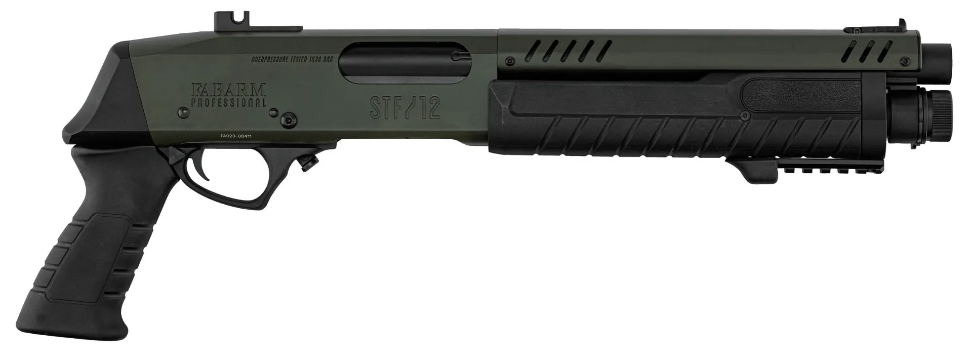 Réplique fusil à pompe FABARM STF12 Short Initial OD Gaz-465011