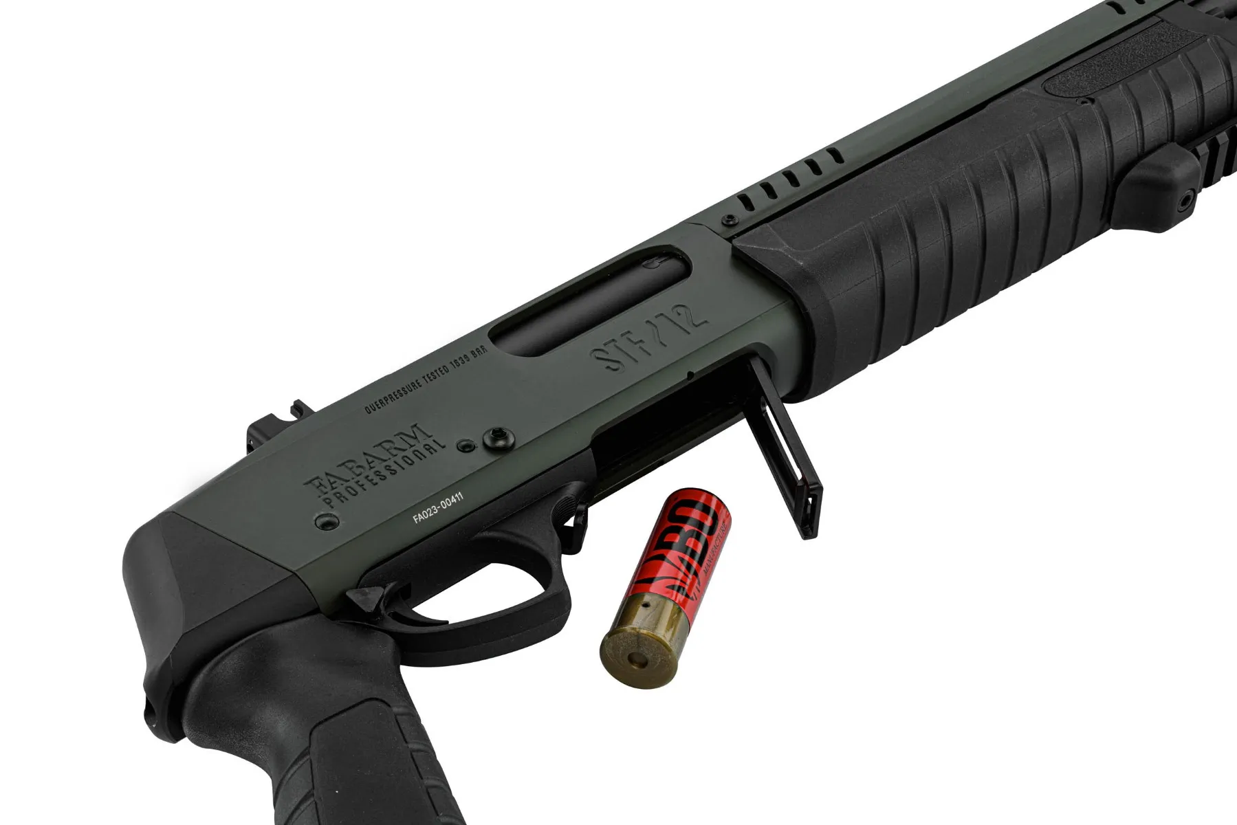 Réplique fusil à pompe FABARM STF12 Short Initial OD Gaz-465013