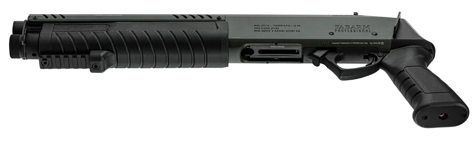 Réplique fusil à pompe FABARM STF12 Short Initial OD Gaz-465017