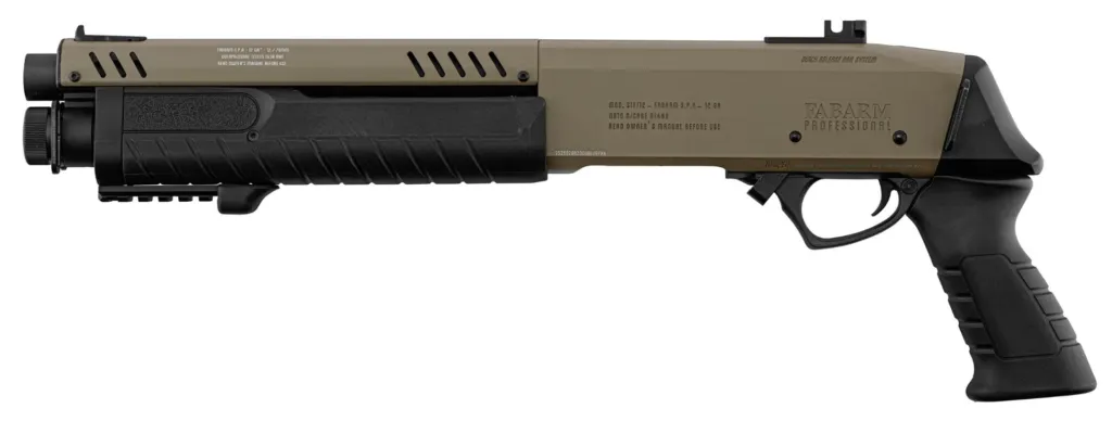 Réplique fusil à pompe FABARM STF12 Short Initial TAN Gaz-0