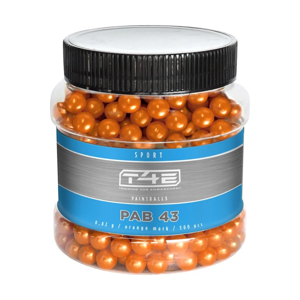 Billes Paintball Bio Orange Cal 43 Sport Pab 43 X500-0