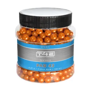 Billes Paintball Bio Orange Cal 43 Sport Pab 43 X500-0