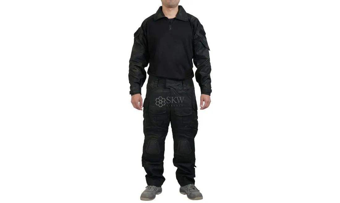 Delta Tactics Uniforme Combat Multicam Black Taille S-0