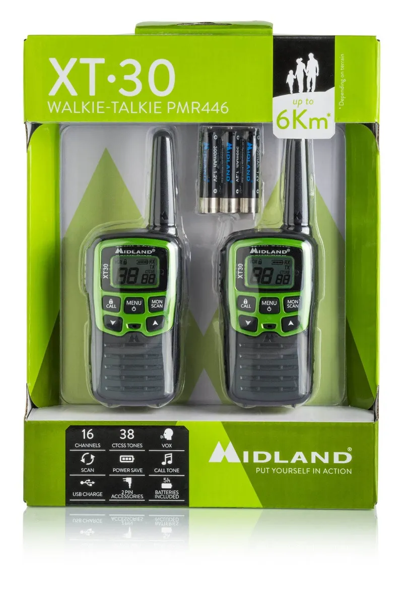 Paire De Talkies Walkies Xt30 Pmr 446-0