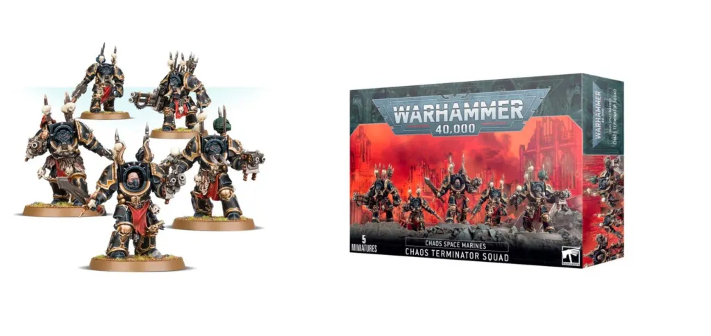 Escouade de terminators du chaos warhammer-0