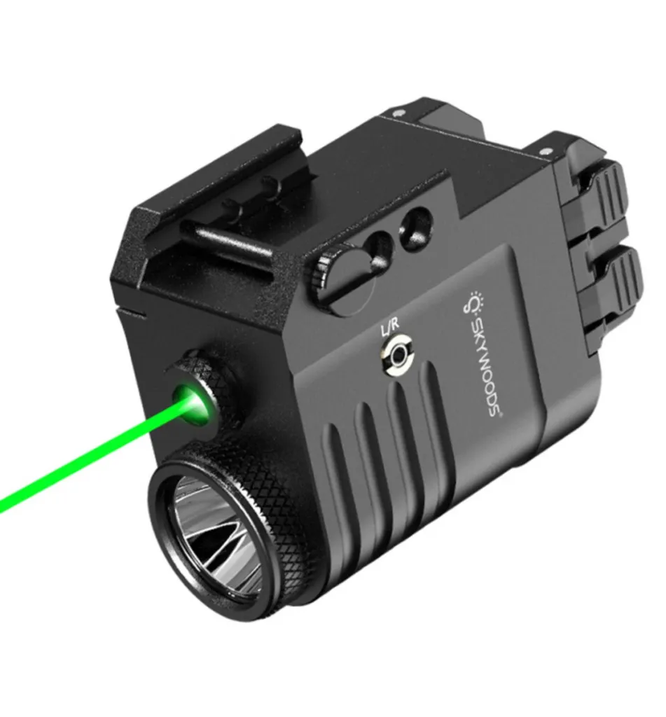 Lampe Tactique + Viseur Laser Vert Skywoods L53A1F-0