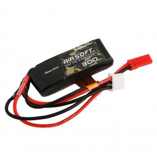 Batterie Lipo 7.4V 300mah 35C 1 element JST-SYP PLUG Genspow-0