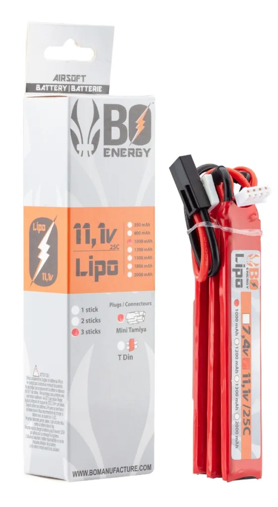 3 sticks batterie Lipo 3S 11.1V 1000mAh 25C-0