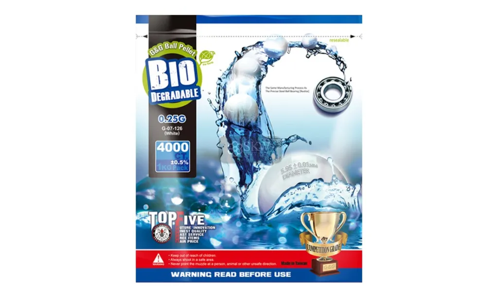Bio Bb 0.25g 1kg Blanche G&g (G-07-126)-0