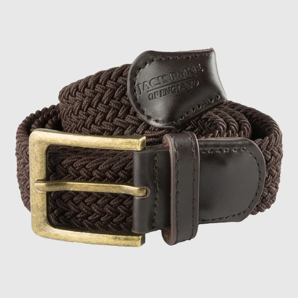 Ceinture Élastiquée Tressée Jack Pyke Marron-0