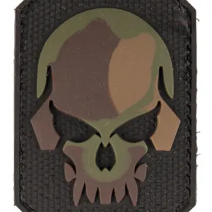 Patch PVC Tête de mort Camo 6 x 4.5cm-0