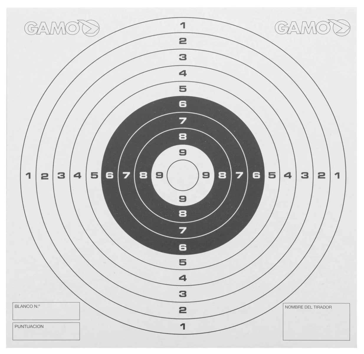 Paquet de 100 cibles cartonnées 14 X 14 - GAMO-467568
