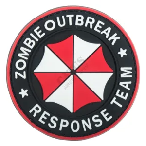Patch Velcro 3D Zombie Outbreak Rouge-0