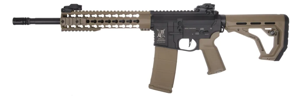Réplique airsoft Delta Armory AR15 KeyMod 10" Charlie EAGLE Half Tan-0
