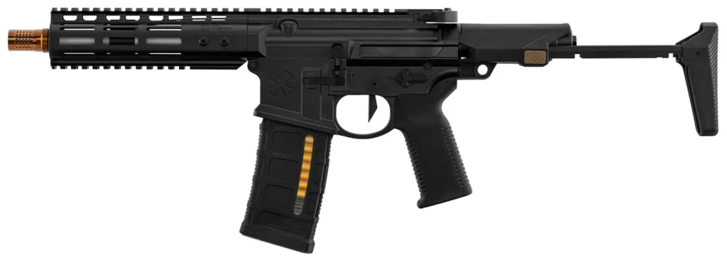 Réplique GBBR MWS Ghetto Blaster NOVESKE 7 pouces Noire-0