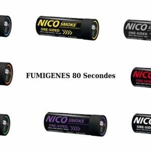 Fumigènes 80 secondes Nico Fire , 6 coloris Unité et Pack de 5-0