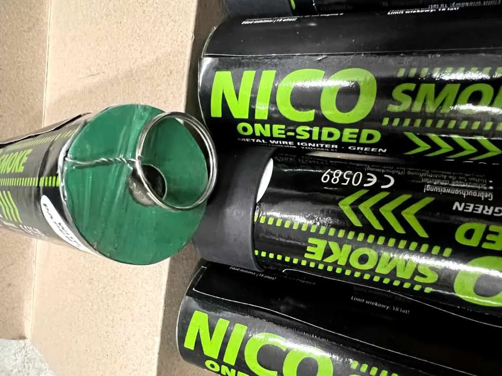 Fumigènes 80 secondes Nico Fire , 6 coloris Unité et Pack de 5-468303