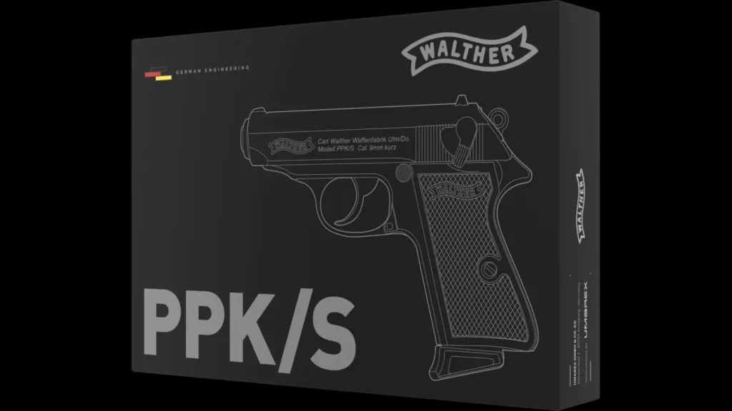 Pist Walther Ppk/S Blk Bbs 6Mm Gaz 1,0 J-0