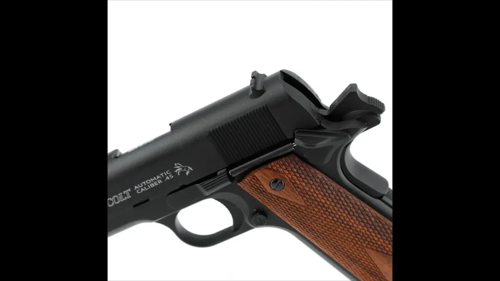 Pist Colt 1911 Classic Co2 Cal Bb/4.5Mm < 3,0 J Black Wood-0