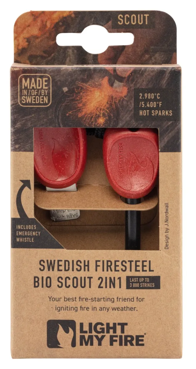 Allume-feu Scout Bio Plastic Rusty Orange - Firesteel 2.0 -468844