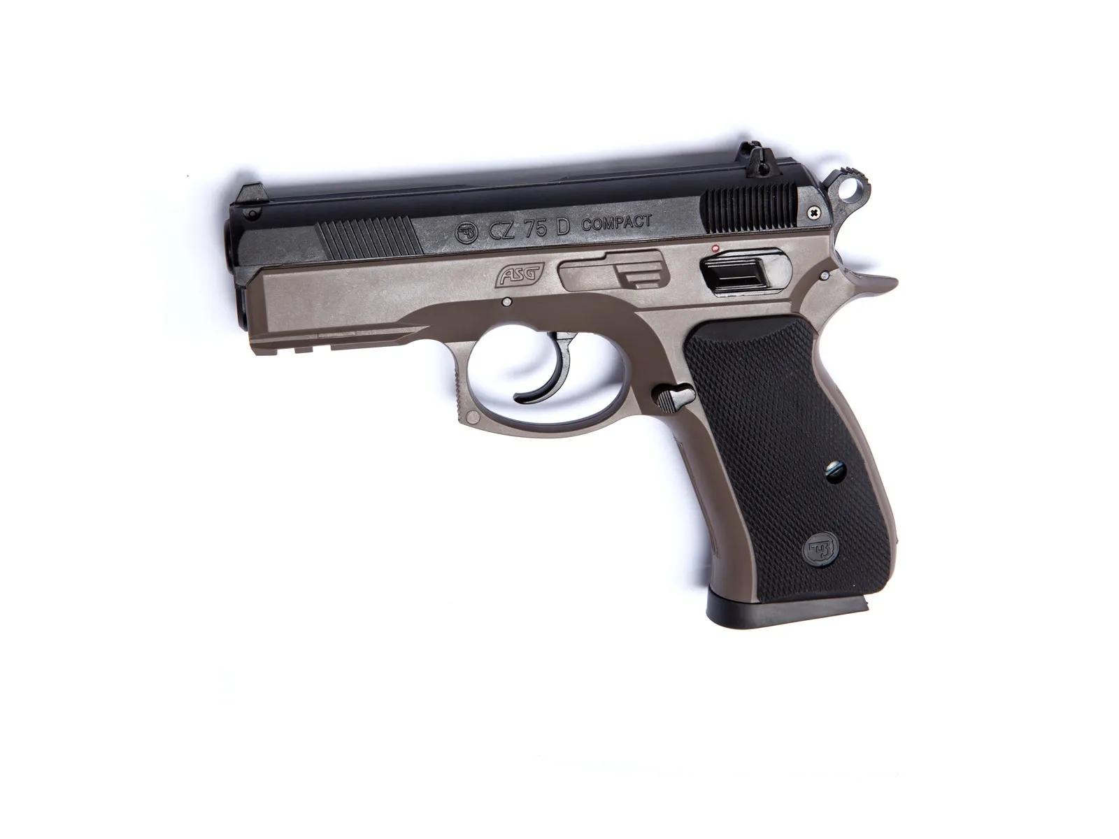 Pistolet 6Mm Cz 75D Compact Ressort Bicolore-0