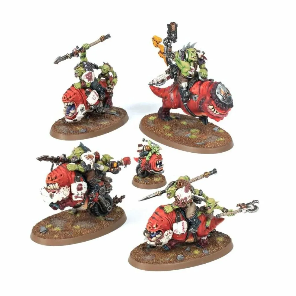 W40K – ORKS – Squighog Boys (Boyz sur Squigliers) [50-54]-0