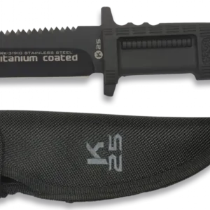 COUTEAU K25 POING CAOUTCHOUC.TITANE-0