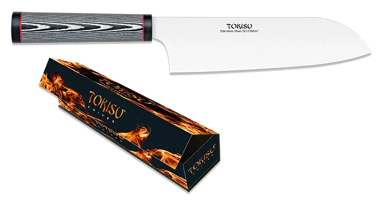 COUTEAU SANTOKU TOKISU. LAME 19.5 CM-0