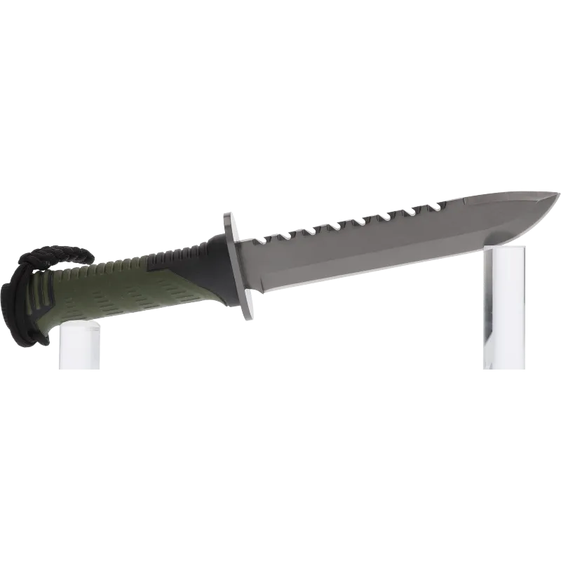 Couteau K25 Thunder II. Camo vert. Lame 17 cm-0